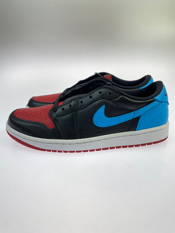 【未使用品】【メンズ】 NIKE ナイキ WMNS AIR JORDAN 1 LOW OG UNC TO CHI CZ0775-046 ウィメンズ エアジョーダン 1 レトロ ロー オリジナル スニーカー 靴 160-251129-kk-04-min カラー：BLACK/DK POWDER BLUE-GYM RED 万代Net店