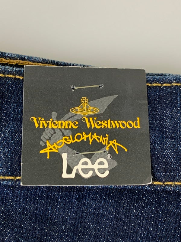 【中古美品】【レディース】 Vivienne Westwood ANGLOMANIA ヴィヴィアンウエストウッド アングロマニア × LEE リー 別注 コラボ SKINNY JEANS 14-03-731001 LV49AGNA スキニージーンズ ボトムス デニムパンツ 168-251201-kk-11-min サイズ：27 カラー：インディゴ 万代Net店
