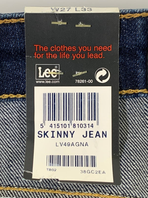 【中古美品】【レディース】 Vivienne Westwood ANGLOMANIA ヴィヴィアンウエストウッド アングロマニア × LEE リー 別注 コラボ SKINNY JEANS 14-03-731001 LV49AGNA スキニージーンズ ボトムス デニムパンツ 168-251201-kk-11-min サイズ：27 カラー：インディゴ 万代Net店