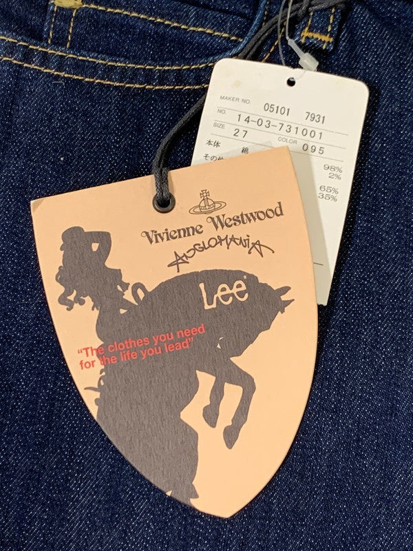 【中古美品】【レディース】 Vivienne Westwood ANGLOMANIA ヴィヴィアンウエストウッド アングロマニア × LEE リー 別注 コラボ SKINNY JEANS 14-03-731001 LV49AGNA スキニージーンズ ボトムス デニムパンツ 168-251201-kk-11-min サイズ：27 カラー：インディゴ 万代Net店