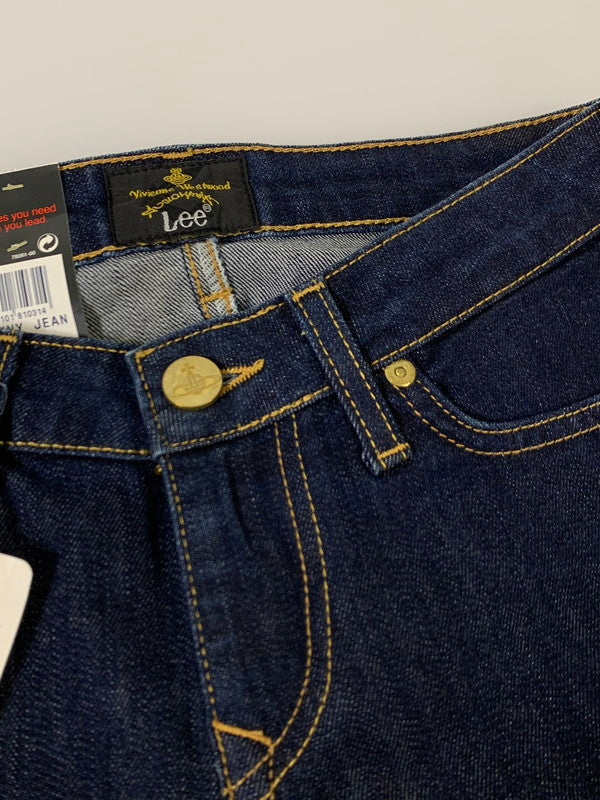 【中古美品】【レディース】 Vivienne Westwood ANGLOMANIA ヴィヴィアンウエストウッド アングロマニア × LEE リー 別注 コラボ SKINNY JEANS 14-03-731001 LV49AGNA スキニージーンズ ボトムス デニムパンツ 168-251201-kk-11-min サイズ：27 カラー：インディゴ 万代Net店