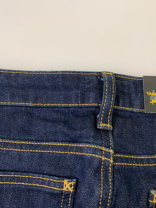 【中古美品】【レディース】 Vivienne Westwood ANGLOMANIA ヴィヴィアンウエストウッド アングロマニア × LEE リー 別注 コラボ SKINNY JEANS 14-03-731001 LV49AGNA スキニージーンズ ボトムス デニムパンツ 168-251201-kk-11-min サイズ：27 カラー：インディゴ 万代Net店