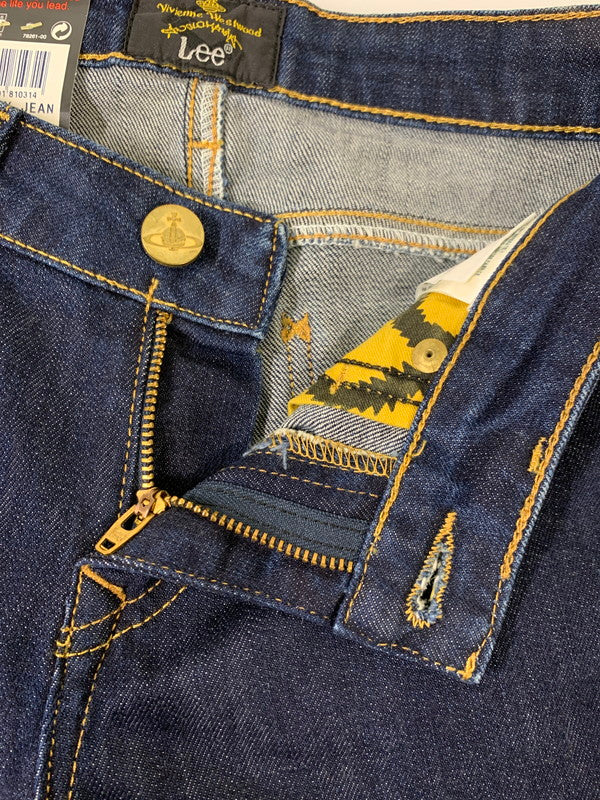 【中古美品】【レディース】 Vivienne Westwood ANGLOMANIA ヴィヴィアンウエストウッド アングロマニア × LEE リー 別注 コラボ SKINNY JEANS 14-03-731001 LV49AGNA スキニージーンズ ボトムス デニムパンツ 168-251201-kk-11-min サイズ：27 カラー：インディゴ 万代Net店