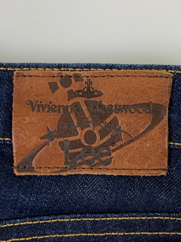【中古美品】【レディース】 Vivienne Westwood ANGLOMANIA ヴィヴィアンウエストウッド アングロマニア × LEE リー 別注 コラボ SKINNY JEANS 14-03-731001 LV49AGNA スキニージーンズ ボトムス デニムパンツ 168-251201-kk-11-min サイズ：27 カラー：インディゴ 万代Net店