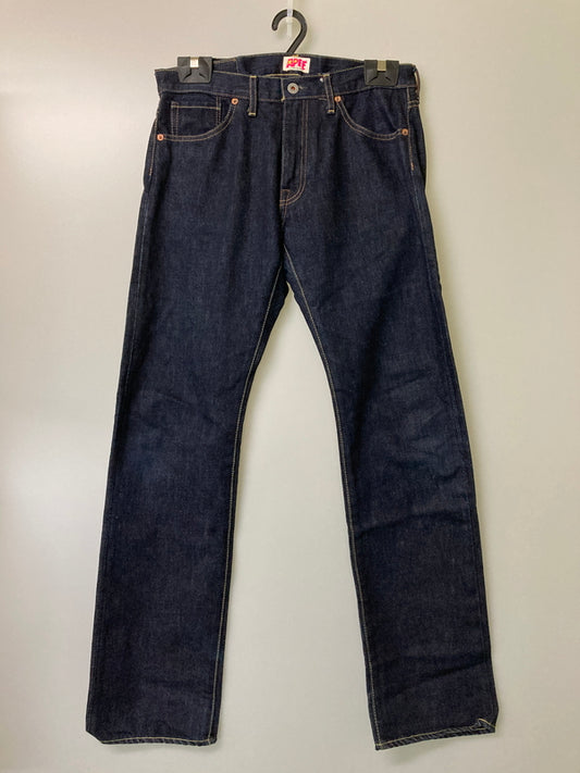 【中古品】【メンズ】 A BATHING APE アベイシングエイプ APEE BACK LOGOS DENIM PANTS バックロゴ デニムパンツ ボトムス 153-251204-jt-33-min サイズ：SHORT カラー：インディゴ 万代Net店