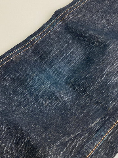 【中古品】【メンズ】 A BATHING APE アベイシングエイプ APEE APE SHALL NEVER KILL APE DENIM PANTS プリント デニムパンツ ボトムス 153-251204-jt-34-min サイズ：TALL カラー：インディゴ 万代Net店