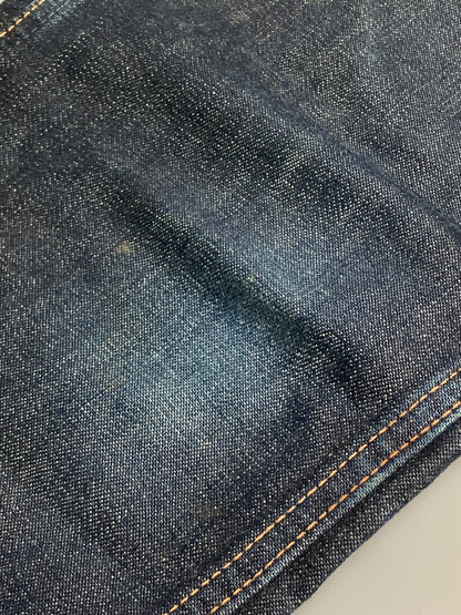 【中古品】【メンズ】 A BATHING APE アベイシングエイプ APEE APE SHALL NEVER KILL APE DENIM PANTS プリント デニムパンツ ボトムス 153-251204-jt-34-min サイズ：TALL カラー：インディゴ 万代Net店