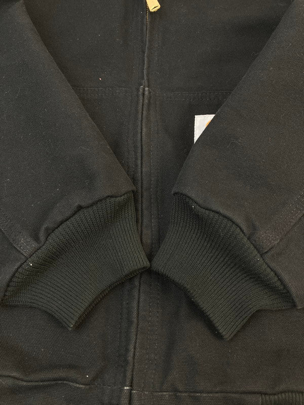 【中古品】【メンズ】 Carhartt カーハート DUCK ACTIVE JACKET THERMAL LINED BLACK J131-BLK ダック アクティブ ジャケット サーマル裏地 メンズ アウター フード付き 142-251130-em-24-min サイズ：Ｌ カラー：ブラック 万代Net店