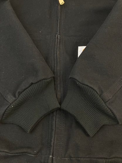 【中古品】【メンズ】 Carhartt カーハート DUCK ACTIVE JACKET THERMAL LINED BLACK J131-BLK ダック アクティブ ジャケット サーマル裏地 メンズ アウター フード付き 142-251130-em-24-min サイズ：Ｌ カラー：ブラック 万代Net店