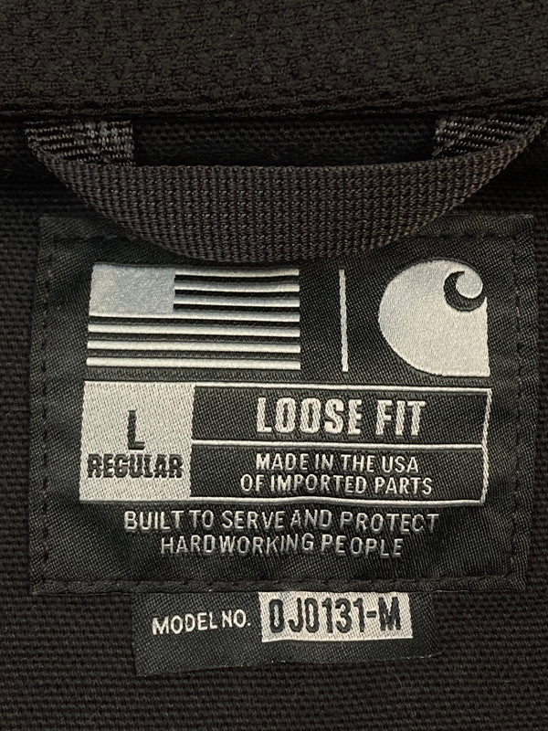 【中古品】【メンズ】 Carhartt カーハート DUCK ACTIVE JACKET THERMAL LINED BLACK J131-BLK ダック アクティブ ジャケット サーマル裏地 メンズ アウター フード付き 142-251130-em-24-min サイズ：Ｌ カラー：ブラック 万代Net店