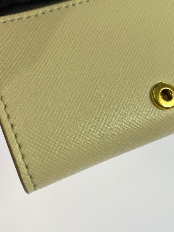 【中古品】【レディース】 MARNI マルニ TRUNK TRIFOLD WALLET PFMOW02U07 トランク トライフォールドウォレット 三つ折り財布 200-251129-kk-55-min カラー：TALC 万代Net店