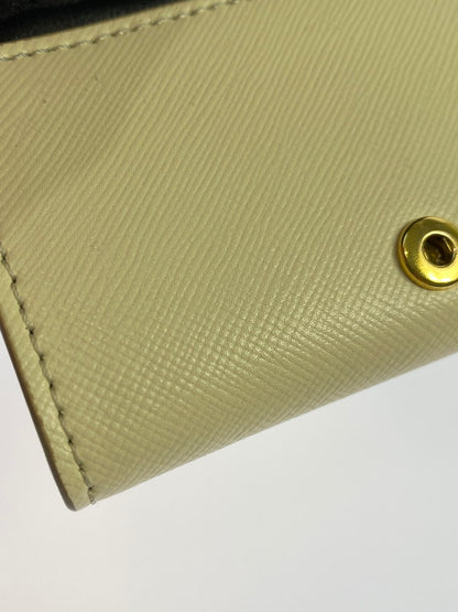 【中古品】【レディース】 MARNI マルニ TRUNK TRIFOLD WALLET PFMOW02U07 トランク トライフォールドウォレット 三つ折り財布 200-251129-kk-55-min カラー：TALC 万代Net店