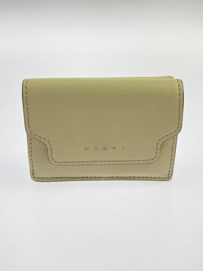 【中古品】【レディース】 MARNI マルニ TRUNK TRIFOLD WALLET PFMOW02U07 トランク トライフォールドウォレット 三つ折り財布 200-251129-kk-55-min カラー：TALC 万代Net店