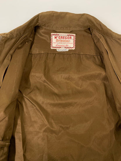 【現状渡し品】【メンズ】 McGREGOR マックレガー 60's SWINGTOP BLOUSON VINTAGE 60年代 スイングトップ ブルゾン ライトアウター ワークジャケット ビンテージ 146-251201-kk-14-min サイズ：42 カラー：ブラウン 万代Net店