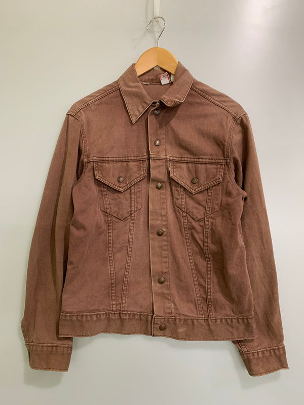 【現状渡し品】【メンズ】 Levi's リーバイス 70's TRUCKER JACKET VINTAGE 70年代トラッカージャケット ライトアウター ヴィンテージ 146-251201-kk-08-min サイズ：38 カラー：ブラウン 万代Net店