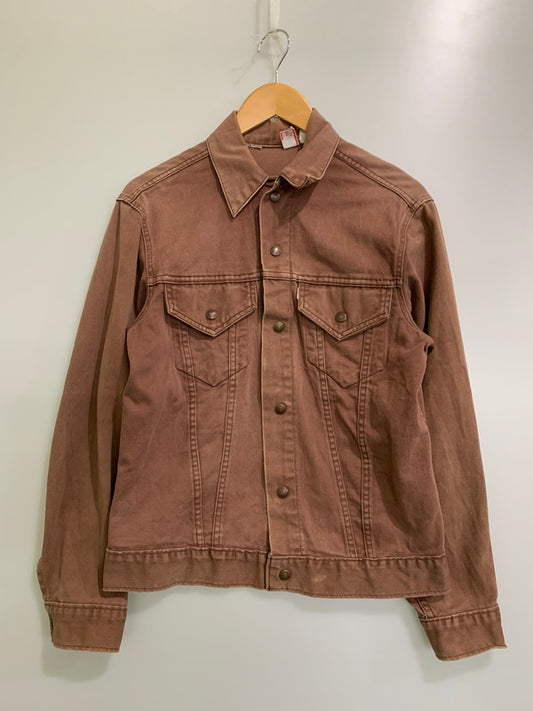 【現状渡し品】【メンズ】 Levi's リーバイス 70's TRUCKER JACKET VINTAGE 70年代トラッカージャケット ライトアウター ヴィンテージ 146-251201-kk-08-min サイズ：38 カラー：ブラウン 万代Net店