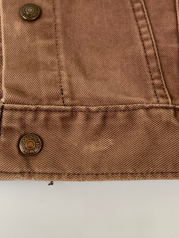 【現状渡し品】【メンズ】 Levi's リーバイス 70's TRUCKER JACKET VINTAGE 70年代トラッカージャケット ライトアウター ヴィンテージ 146-251201-kk-08-min サイズ：38 カラー：ブラウン 万代Net店