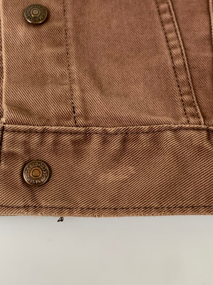 【現状渡し品】【メンズ】 Levi's リーバイス 70's TRUCKER JACKET VINTAGE 70年代トラッカージャケット ライトアウター ヴィンテージ 146-251201-kk-08-min サイズ：38 カラー：ブラウン 万代Net店