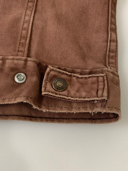 【現状渡し品】【メンズ】 Levi's リーバイス 70's TRUCKER JACKET VINTAGE 70年代トラッカージャケット ライトアウター ヴィンテージ 146-251201-kk-08-min サイズ：38 カラー：ブラウン 万代Net店