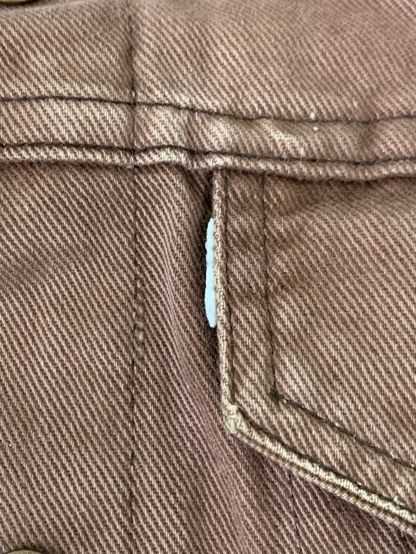 【現状渡し品】【メンズ】 Levi's リーバイス 70's TRUCKER JACKET VINTAGE 70年代トラッカージャケット ライトアウター ヴィンテージ 146-251201-kk-08-min サイズ：38 カラー：ブラウン 万代Net店