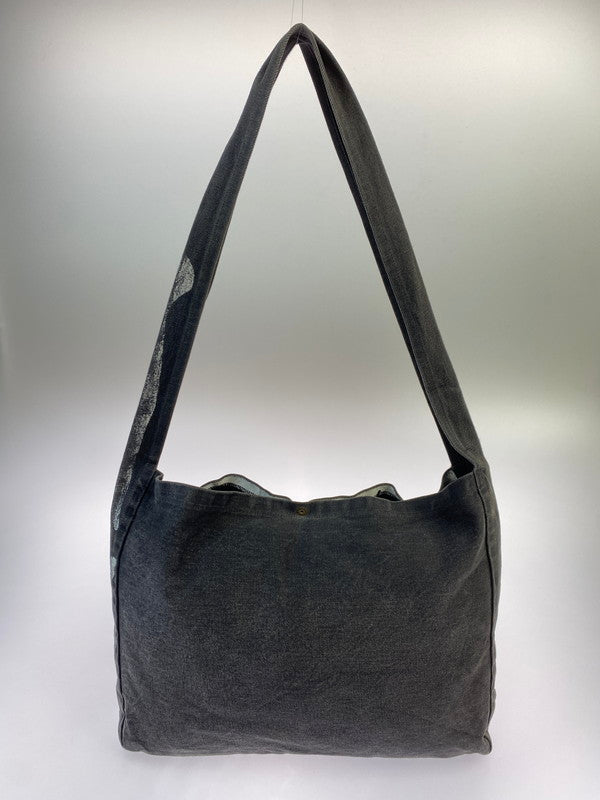 【中古品】【メンズ/レディース】 KAPITAL キャピタル 14OZ SKELETON RIBCAGE SHOULDER BAG スケルトン リブケージ ショルダーバッグ デニム トートバッグ 188-251130-em-20-min カラー：インディゴブラック 万代Net店