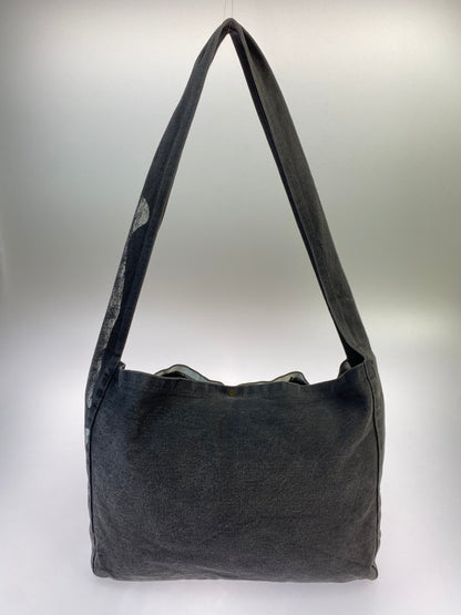 【中古品】【メンズ/レディース】 KAPITAL キャピタル 14OZ SKELETON RIBCAGE SHOULDER BAG スケルトン リブケージ ショルダーバッグ デニム トートバッグ 188-251130-em-20-min カラー：インディゴブラック 万代Net店