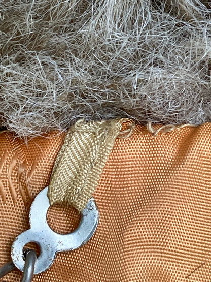 【現状渡し品】【メンズ】 OUTERWEAR WHITE STAG アウターウェア・ホワイトスタッグ フェイクファー ブルゾン 26654 60S 70S ヴィンテージ ジップアップ ジャケット メンズ アウター 146-251208-em-11-min サイズ：10 カラー：ベージュ 万代Net店