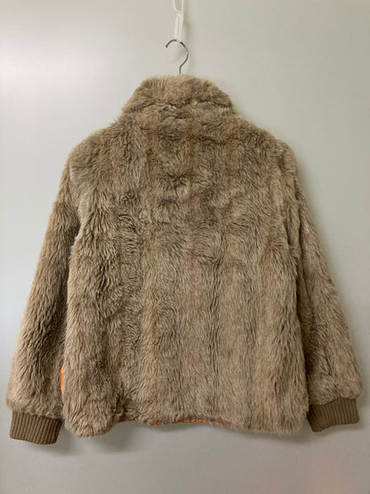 【現状渡し品】【メンズ】 OUTERWEAR WHITE STAG アウターウェア・ホワイトスタッグ フェイクファー ブルゾン 26654 60S 70S ヴィンテージ ジップアップ ジャケット メンズ アウター 146-251208-em-11-min サイズ：10 カラー：ベージュ 万代Net店