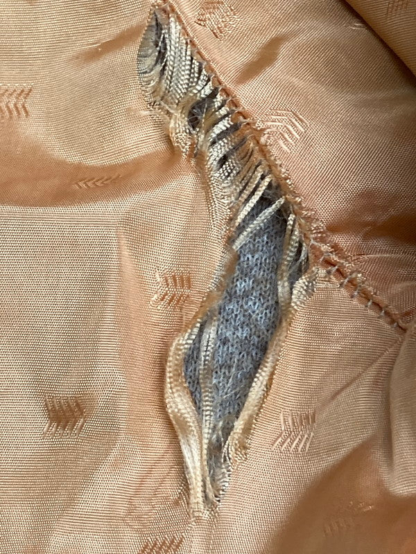 【現状渡し品】【メンズ】 OUTERWEAR WHITE STAG アウターウェア・ホワイトスタッグ フェイクファー ブルゾン 26654 60S 70S ヴィンテージ ジップアップ ジャケット メンズ アウター 146-251208-em-11-min サイズ：10 カラー：ベージュ 万代Net店