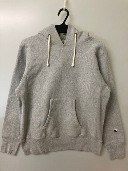 【中古品】【メンズ】 Champion チャンピオン REVERSE WEAVE リバースウィーブ HOODED SWEAT 単色赤タグ 復刻 フーデッド スウェット パーカー メンズ トップス プルオーバー 148-251208-em-19-min サイズ：L カラー：グレー 万代Net店