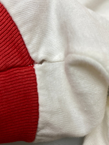 【現状渡し品】【メンズ】 PACIFIC ATHLETIC パシフィック アスレチック COMPANY USA製 BASKETBALL RINGER S/S TEE バスケットボール リンガー ショートスリーブ 半袖Tシャツ メンズ 146-260717-em-38-min サイズ：L カラー：ホワイト/レッド 万代Net店