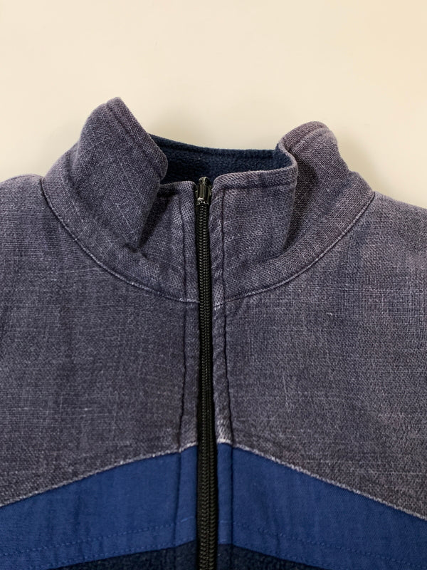 【中古品】【メンズ】 SMITH CENTER スミス・センター USA製 ZIP UP FLEECE JACKET フリースジャケット アウター 146-260729-AS-9-min サイズ：M カラー：ネイビー 万代Net店