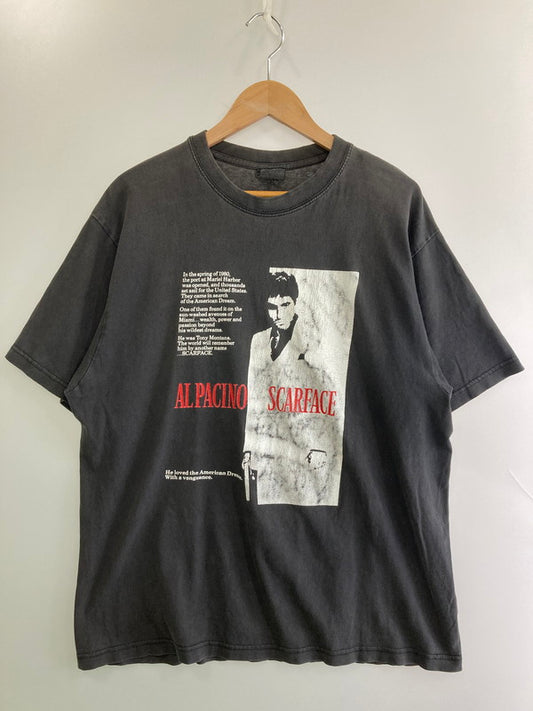 【現状渡し品】【メンズ】 SCARFACE 00S MOVIE TEE 映画 スカーフェイス Tシャツ 00年代 半袖 アル・パチーノ 146-251130-em-32-min サイズ：Ｌ カラー：ブラック 万代Net店