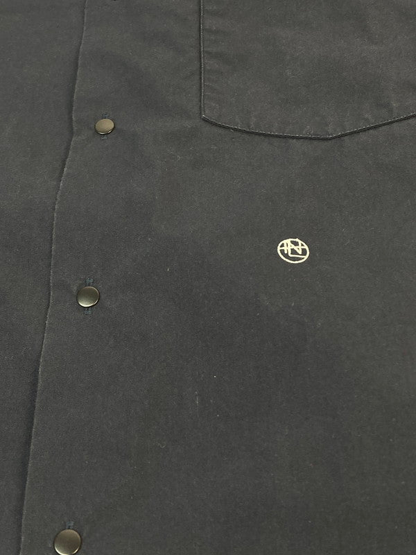 【中古品】【メンズ】 nanamica ナナミカ REGULAR COLLAR WIND H S SHIRT SUGS301 レギュラーカラー ワイド シャツ 半袖 メンズ トップス 140-251130-em-22-min サイズ：Ｍ カラー：ネイビー 万代Net店