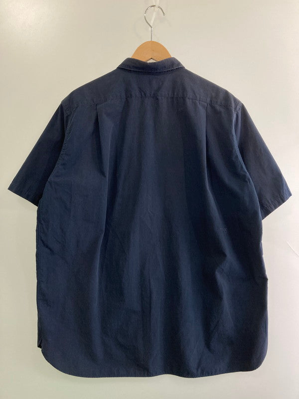 【中古品】【メンズ】 nanamica ナナミカ REGULAR COLLAR WIND H S SHIRT SUGS301 レギュラーカラー ワイド シャツ 半袖 メンズ トップス 140-251130-em-22-min サイズ：Ｍ カラー：ネイビー 万代Net店