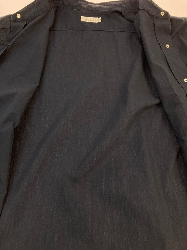 【中古品】【メンズ】 nanamica ナナミカ REGULAR COLLAR WIND H S SHIRT SUGS301 レギュラーカラー ワイド シャツ 半袖 メンズ トップス 140-251130-em-22-min サイズ：Ｍ カラー：ネイビー 万代Net店