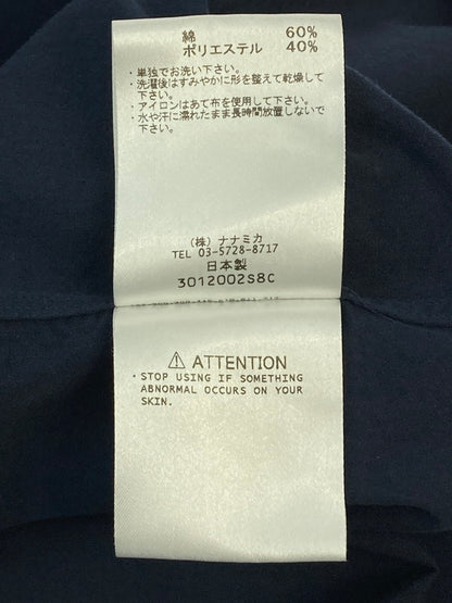 【中古品】【メンズ】 nanamica ナナミカ REGULAR COLLAR WIND H S SHIRT SUGS301 レギュラーカラー ワイド シャツ 半袖 メンズ トップス 140-251130-em-22-min サイズ：Ｍ カラー：ネイビー 万代Net店