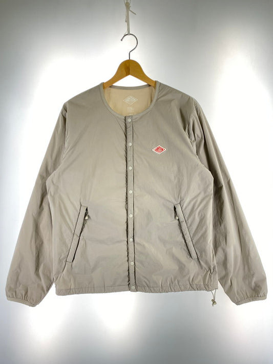 【中古品】【メンズ】 Danton ダントン INSULATION JACKET JD-8885 インサレーション ノーカラージャケット メンズ アウター 141-251205-em-16-min サイズ：42 カラー：ライトグレー 万代Net店