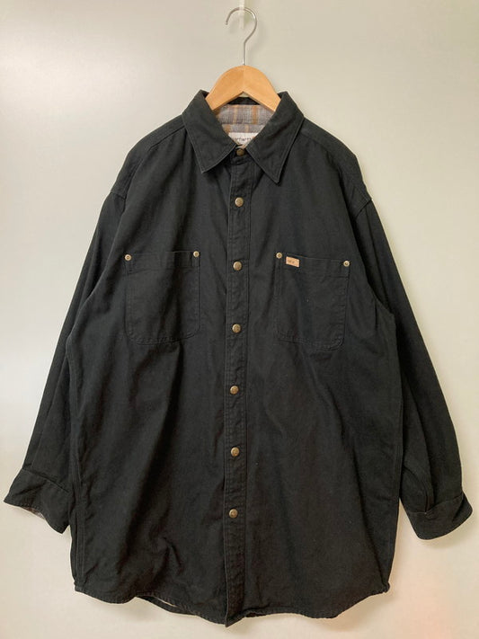 【中古品】【メンズ】 Carhartt カーハート WORK SHIRT ワークシャツ メンズ トップス 長袖 146-251208-em-09-min サイズ：L カラー：ブラック 万代Net店