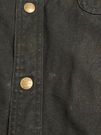 【中古品】【メンズ】 Carhartt カーハート WORK SHIRT ワークシャツ メンズ トップス 長袖 146-251208-em-09-min サイズ：L カラー：ブラック 万代Net店