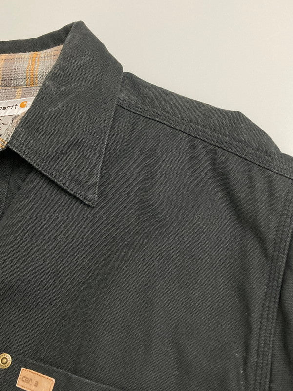 【中古品】【メンズ】 Carhartt カーハート WORK SHIRT ワークシャツ メンズ トップス 長袖 146-251208-em-09-min サイズ：L カラー：ブラック 万代Net店