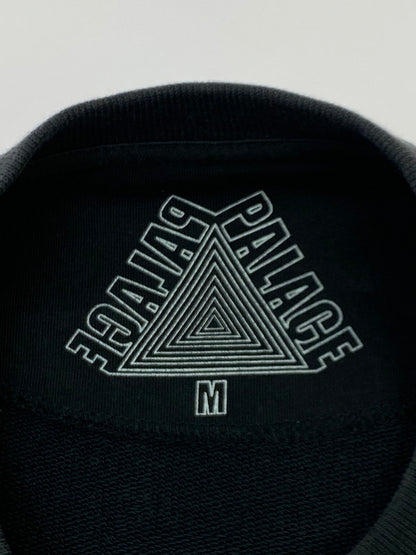 【中古品】【メンズ】 PALACE パレス PAL PAL CREW LOGO SWEATSHIRT パルパルクルー 刺繍ロゴ スウェット シャツ 長袖 メンズ 142-251205-em-18-min サイズ：M カラー：ブラック 万代Net店
