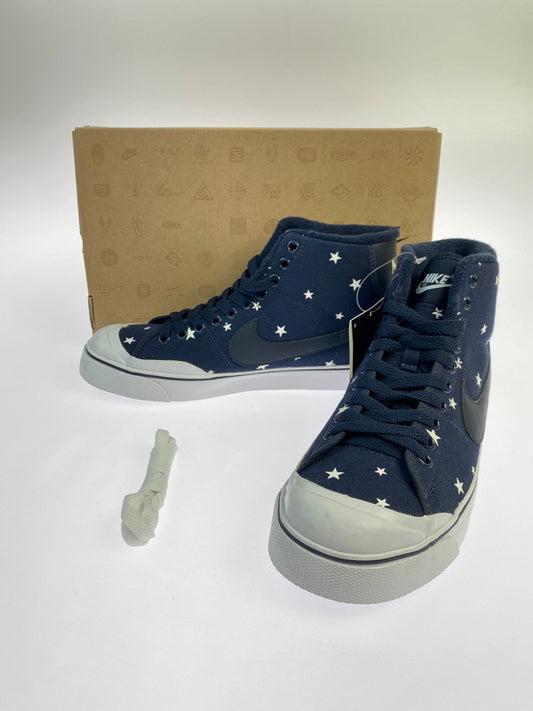 【中古美品】【メンズ】 NIKE ナイキ × uniform experiment ユニフォームエクスペリメント 別注 コラボ AIR ZOOM ALL COURT MID PREM 467046-401 エアズーム オールコート ミッド プレミアム スニーカー 靴 160-251129-kk-12-min カラー：DARK OBSIDIAN/DARK OBSIDIAN-WHT 万代Net店