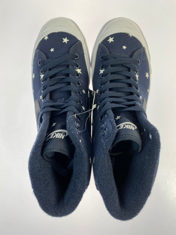 【中古美品】【メンズ】 NIKE ナイキ × uniform experiment ユニフォームエクスペリメント 別注 コラボ AIR ZOOM ALL COURT MID PREM 467046-401 エアズーム オールコート ミッド プレミアム スニーカー 靴 160-251129-kk-12-min カラー：DARK OBSIDIAN/DARK OBSIDIAN-WHT 万代Net店