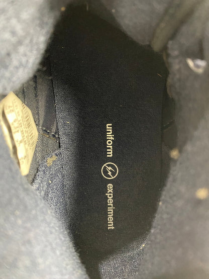 【中古美品】【メンズ】 NIKE ナイキ × uniform experiment ユニフォームエクスペリメント 別注 コラボ AIR ZOOM ALL COURT MID PREM 467046-401 エアズーム オールコート ミッド プレミアム スニーカー 靴 160-251129-kk-12-min カラー：DARK OBSIDIAN/DARK OBSIDIAN-WHT 万代Net店