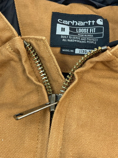 【中古品】【メンズ】 Carhartt カーハート WASHED DUCK INSULATED ACTIVE JACKET BROWN 104050 ウォッシュド ダック インシュレイテッド アクティブ ジャケット メンズ アウター 142-251130-em-43-min サイズ：Ｍ カラー：ブラウン 万代Net店