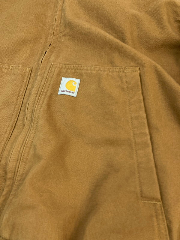 【中古品】【メンズ】 Carhartt カーハート WASHED DUCK INSULATED ACTIVE JACKET BROWN 104050 ウォッシュド ダック インシュレイテッド アクティブ ジャケット メンズ アウター 142-251130-em-43-min サイズ：Ｍ カラー：ブラウン 万代Net店
