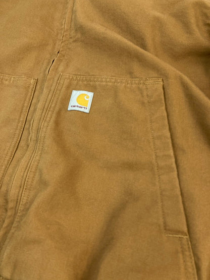 【中古品】【メンズ】 Carhartt カーハート WASHED DUCK INSULATED ACTIVE JACKET BROWN 104050 ウォッシュド ダック インシュレイテッド アクティブ ジャケット メンズ アウター 142-251130-em-43-min サイズ：Ｍ カラー：ブラウン 万代Net店