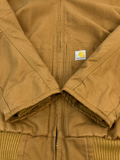 【中古品】【メンズ】 Carhartt カーハート WASHED DUCK INSULATED ACTIVE JACKET BROWN 104050 ウォッシュド ダック インシュレイテッド アクティブ ジャケット メンズ アウター 142-251130-em-43-min サイズ：Ｍ カラー：ブラウン 万代Net店