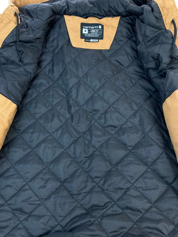 【中古品】【メンズ】 Carhartt カーハート WASHED DUCK INSULATED ACTIVE JACKET BROWN 104050 ウォッシュド ダック インシュレイテッド アクティブ ジャケット メンズ アウター 142-251130-em-43-min サイズ：Ｍ カラー：ブラウン 万代Net店